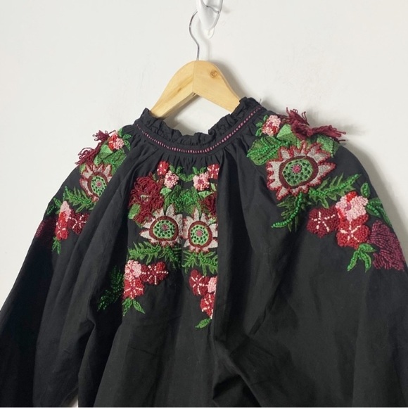 ZARA Top Embroidered Back Blouse - Picture 9 of 16